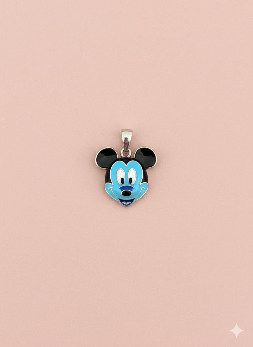 92.5 Silver Quirky Charms Micky Pendant
